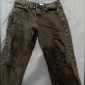 Garage black mom jeans